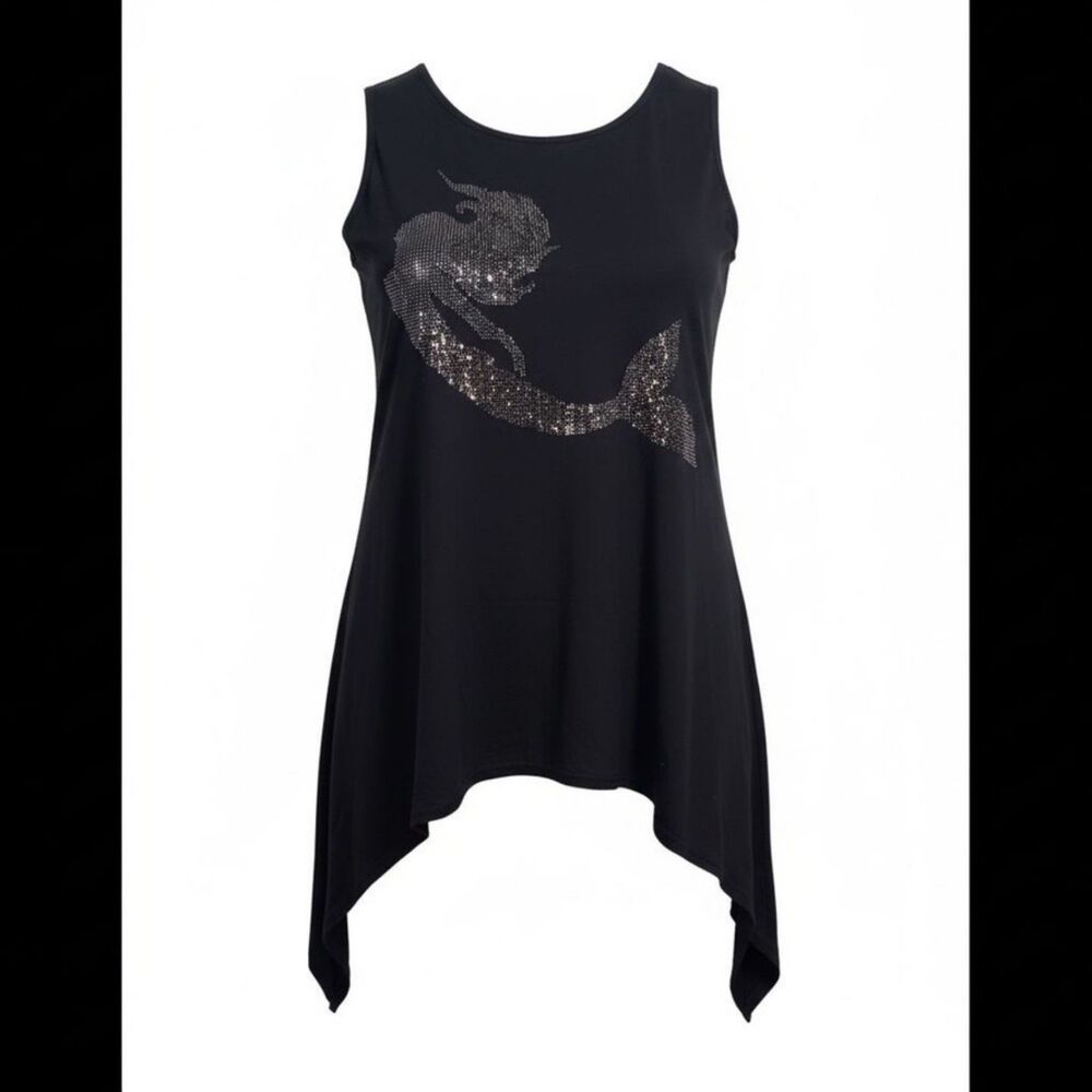 One Size Fits Most Tunic With Shiny Mermaid
